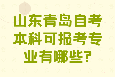 山東青島自考本科可報考專業(yè)