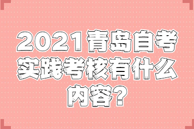 2021青島自考實(shí)踐考核內(nèi)容